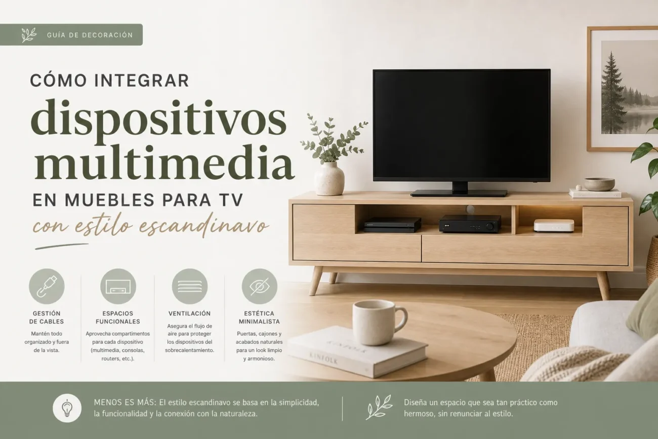 como-integrar-dispositivos-multimedia-en-Muebles-para-TV-con-estilo-escandinavo - Muebles Tv cómo integrar dispositivos multimedia en Muebles para TV con estilo escandinavo