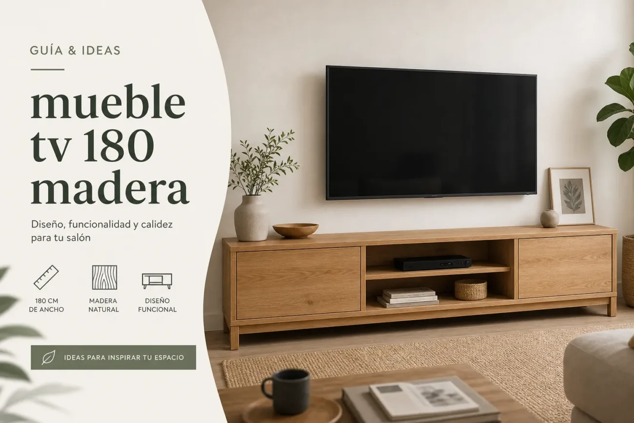 mueble tv 180 madera