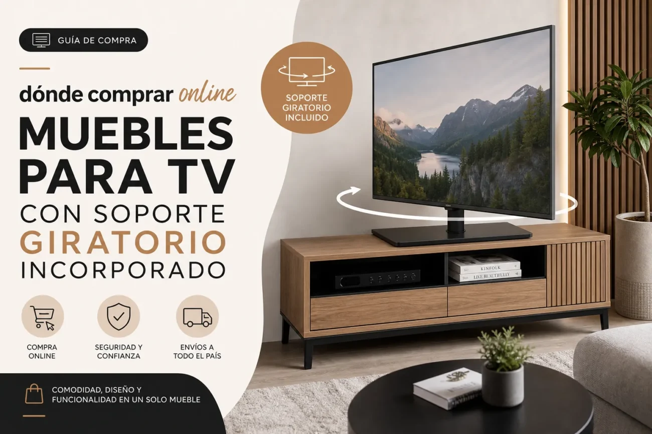 donde-comprar-online-Muebles-para-TV-con-soporte-giratorio-incorporado - Muebles Tv dónde comprar online Muebles para TV con soporte giratorio incorporado
