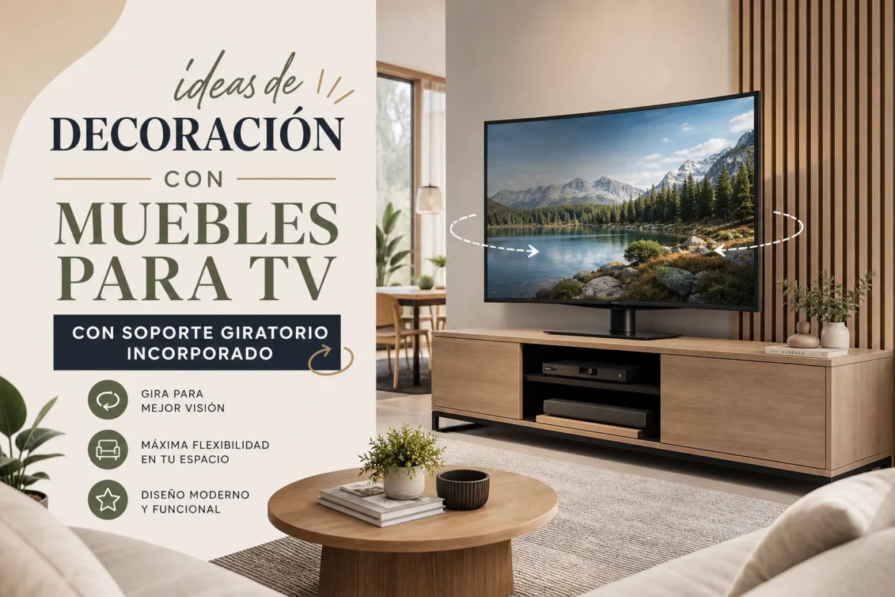 ideas-de-decoracion-con-Muebles-para-TV-con-soporte-giratorio-incorporado - Muebles Tv ideas de decoración con Muebles para TV con soporte giratorio incorporado