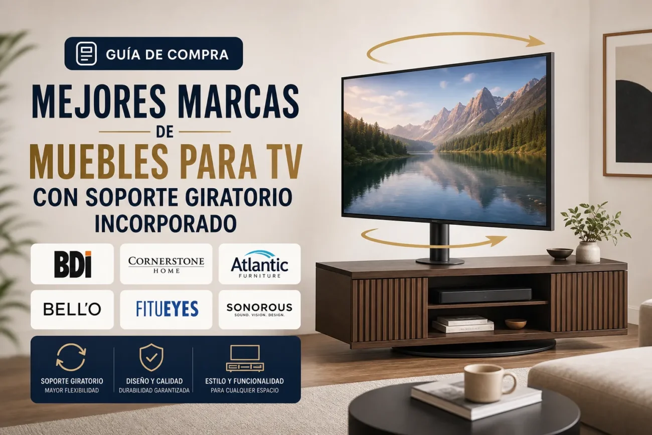 mejores-marcas-de-Muebles-para-TV-con-soporte-giratorio-incorporado - Muebles Tv mejores marcas de Muebles para TV con soporte giratorio incorporado
