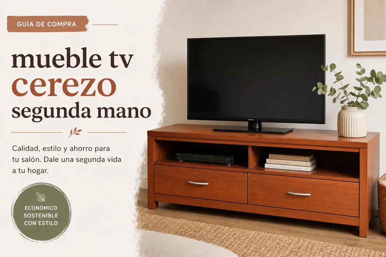 mueble-tv-cerezo-segunda-mano - Muebles Tv mueble tv cerezo segunda mano