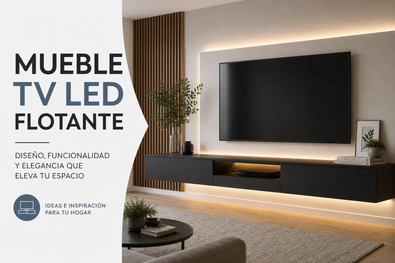 mueble-tv-led-flotante - Muebles Tv mueble tv led flotante