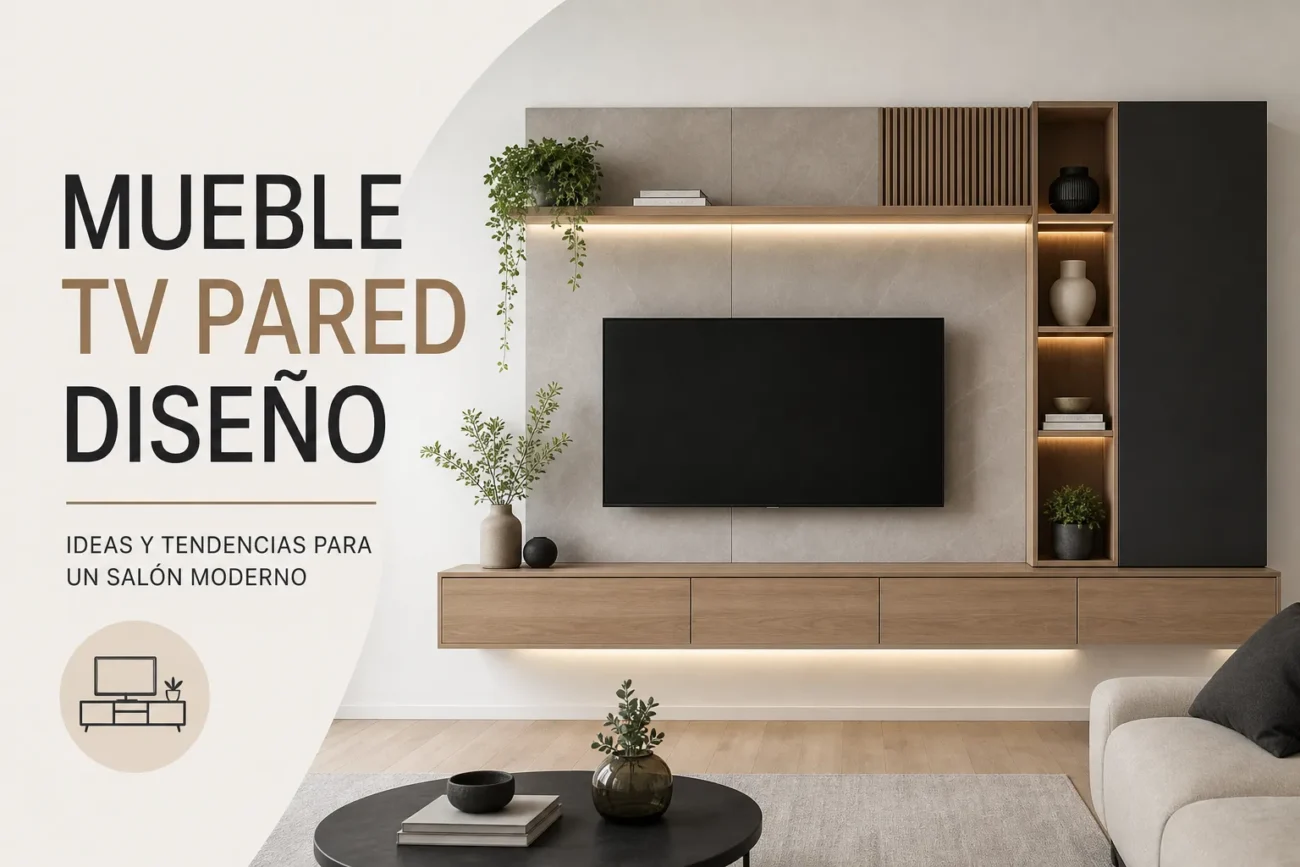 mueble tv pared diseño
