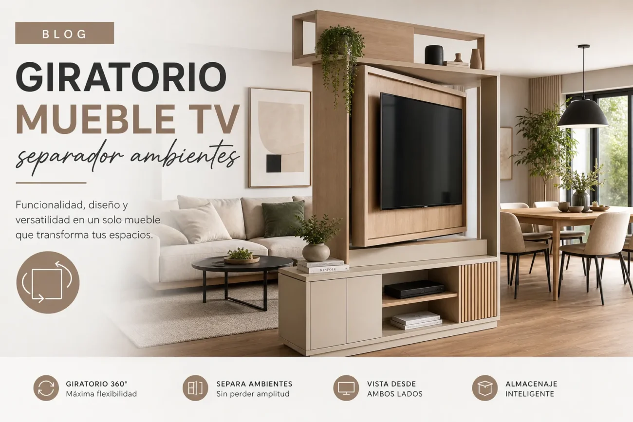giratorio-mueble-tv-separador-ambientes - Muebles Tv giratorio mueble tv separador ambientes