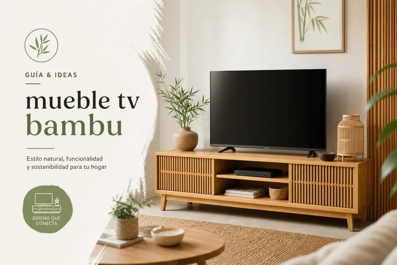 mueble-tv-bambu - Muebles Tv mueble tv bambu