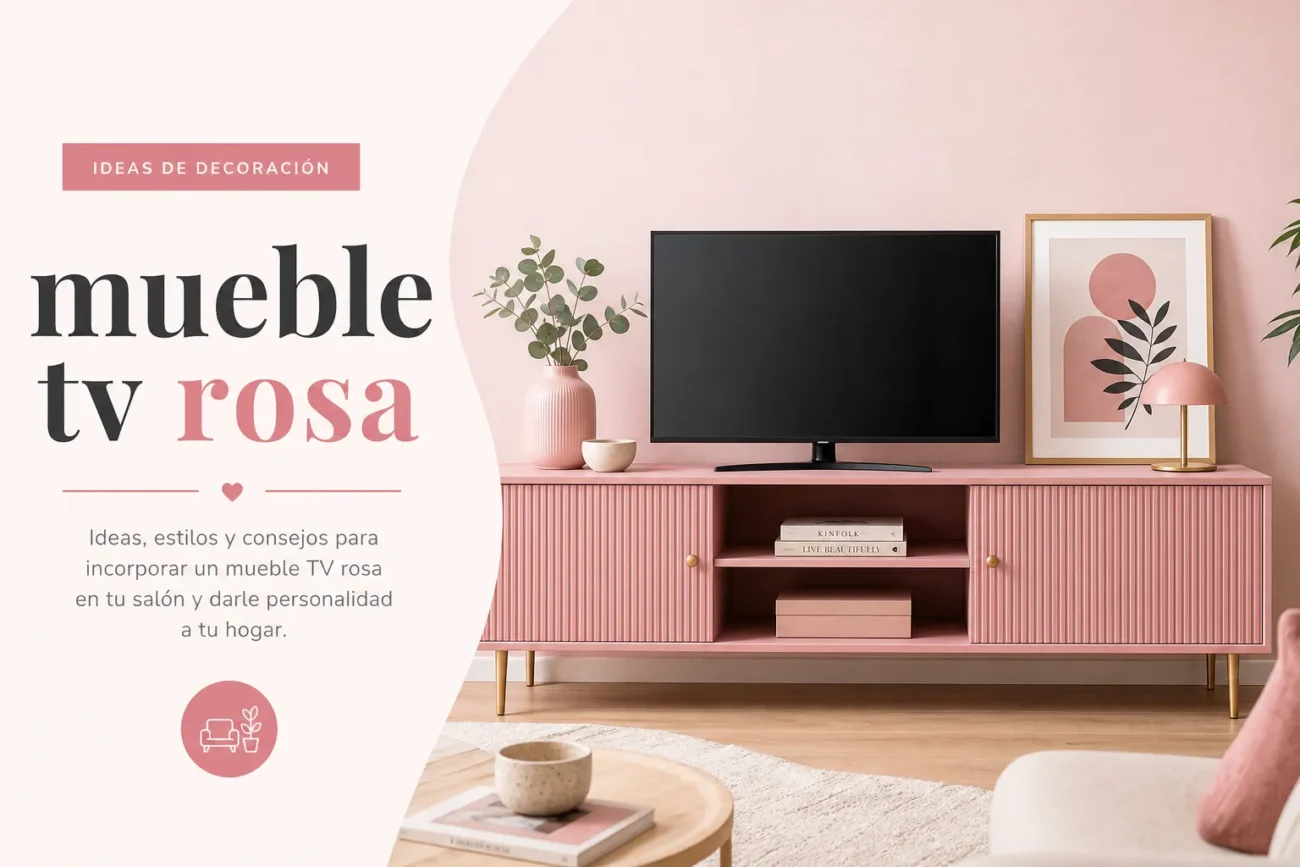 mueble-tv-rosa - Muebles Tv mueble tv rosa