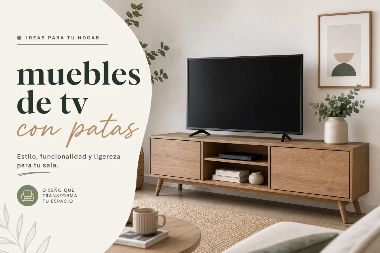 muebles de tv con patas