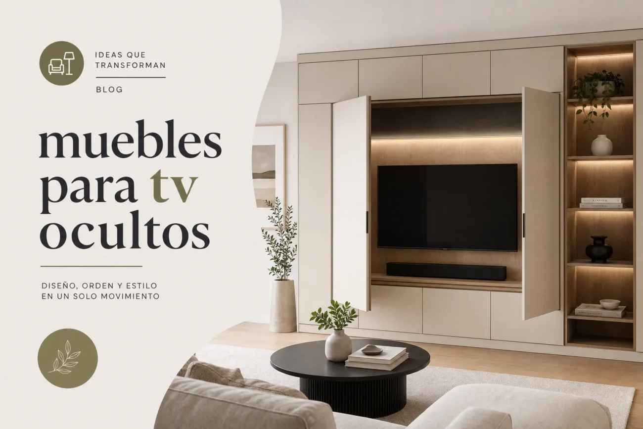 muebles para tv ocultos